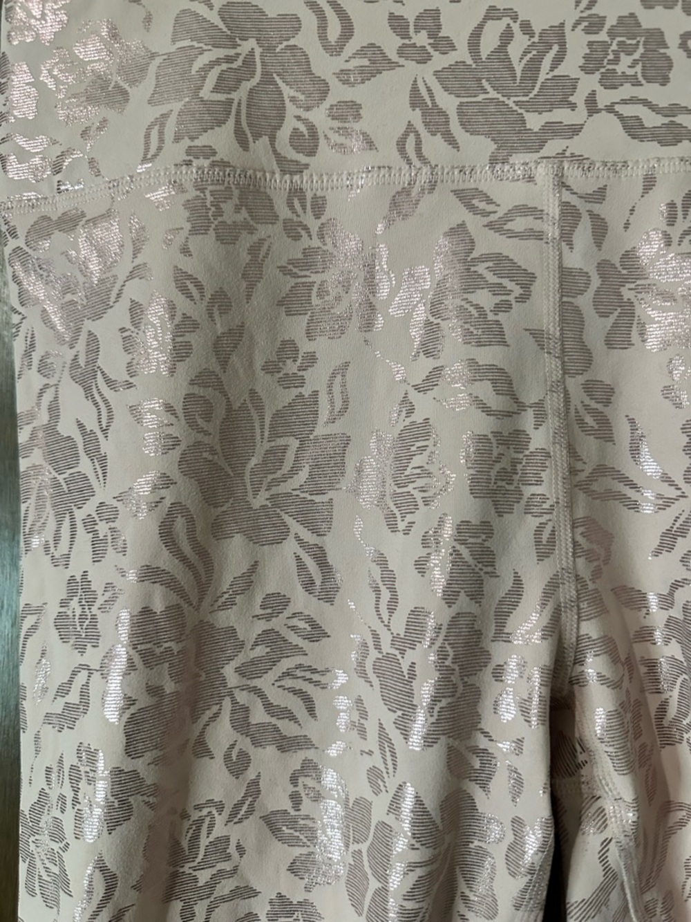Fabletics Leggings High-Waisted Printed PureLuxe 7/8 Pink Shimmer Floral Size XL - Picture 5 of 10